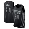 Muške NBA Dres Brooklyn Nets Seth Curry 30 Jordan 2022-23 Statement Edition Crno Swingman